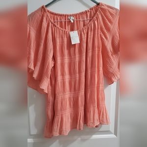 Super Cute Ruffle Top NWT Size L